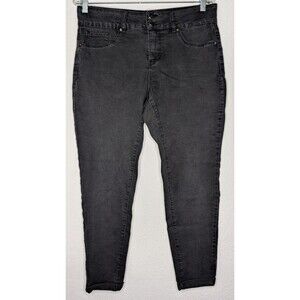 Royalty Denim Straight Jeans Women's Size 10 (33x26) Black Stretch (994)